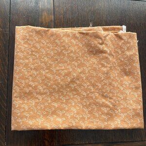 Cotton fabric, tan w retro print/motif, Designed & Produced for Jo Ann Stores